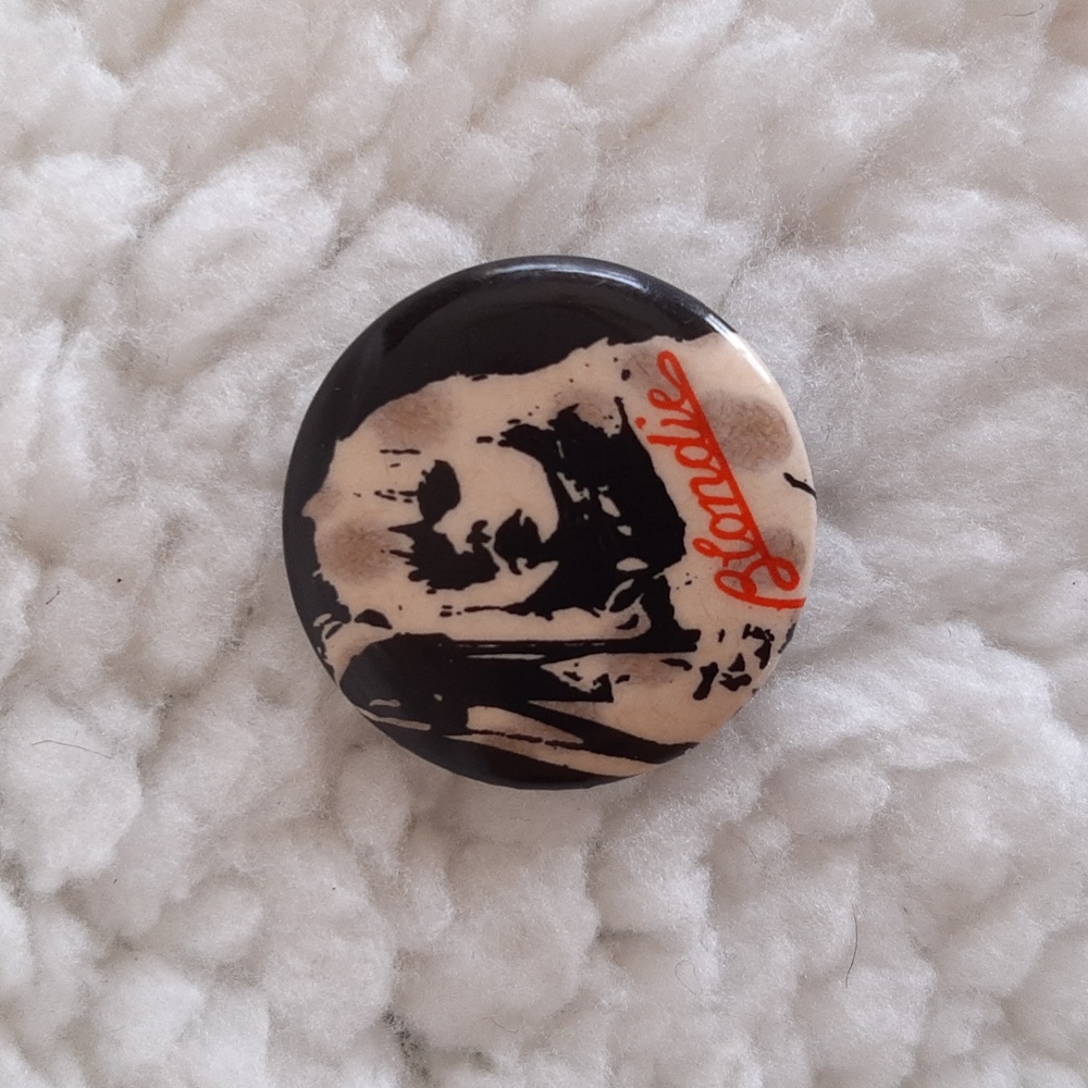 Blondie rare vintage pin